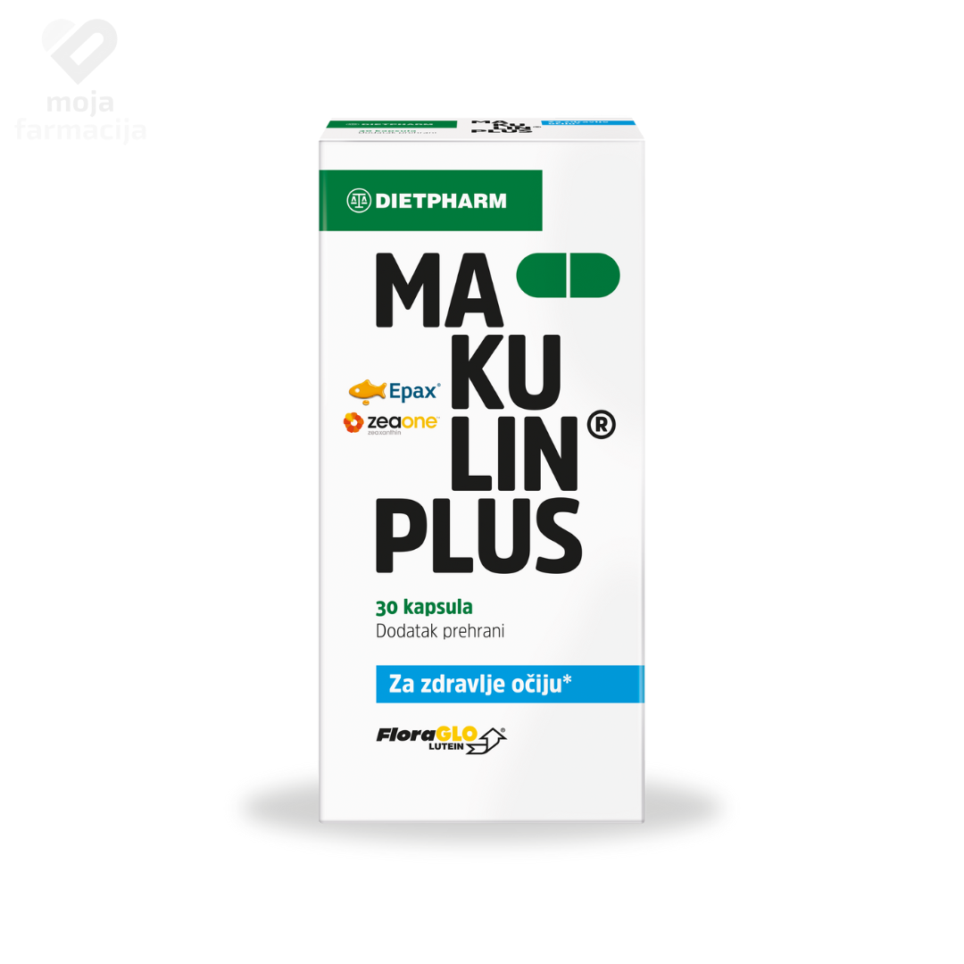 Slika proizvoda DIETPHARM Makulin Plus kapsule iz online apoteke Moja Farmacija - BIH