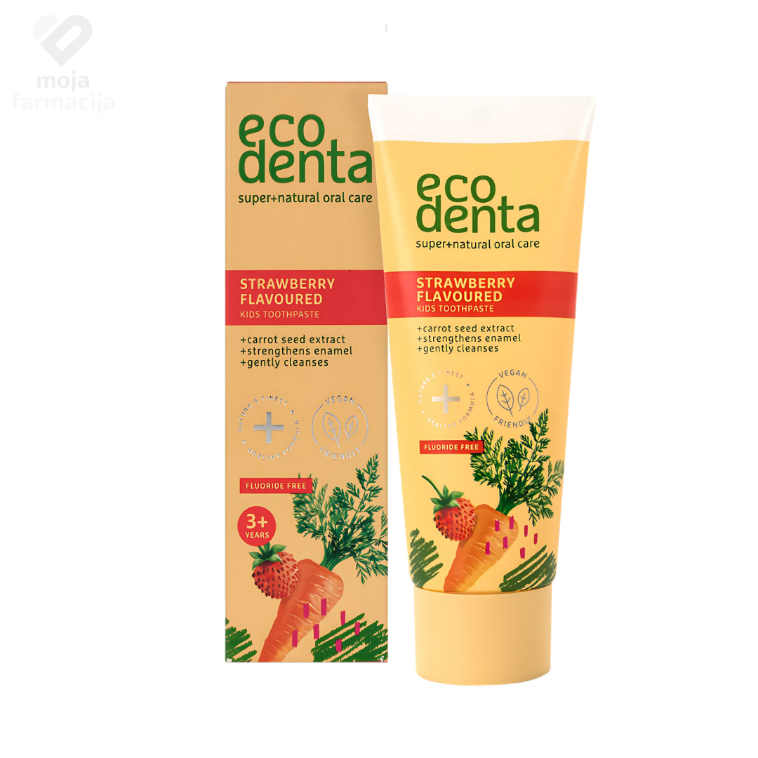 ECODENTA Dječja pasta za zube sa okusom jagode 75ml