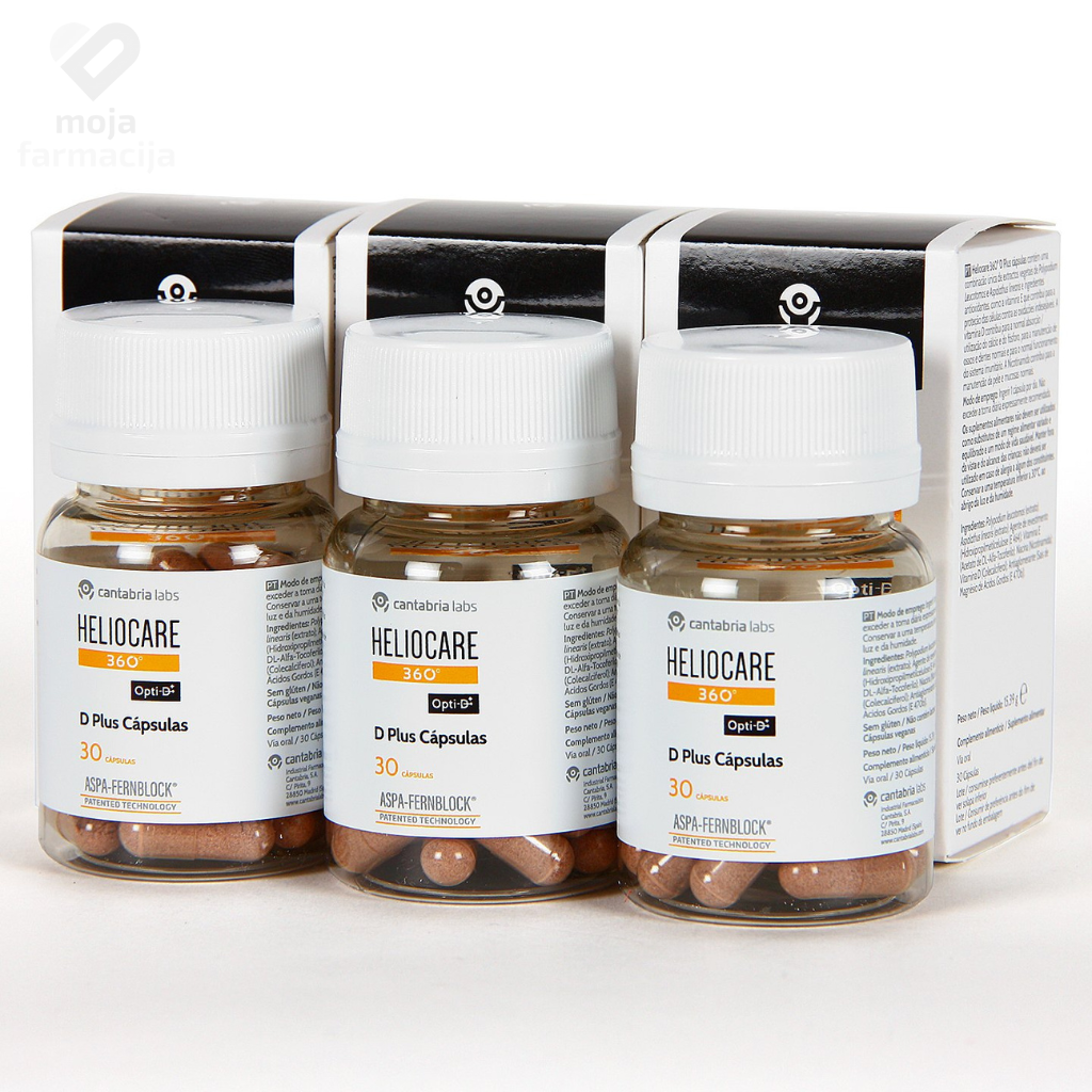 HELIOCARE 360º D Plus sa vitaminom D kod fotostarenja i mrlja 30 kapsula