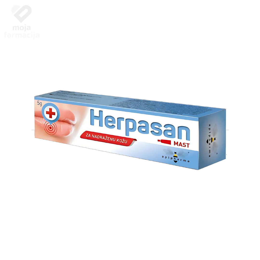Slika proizvoda Herpasan mast 5g iz online apoteke Moja Farmacija - BIH