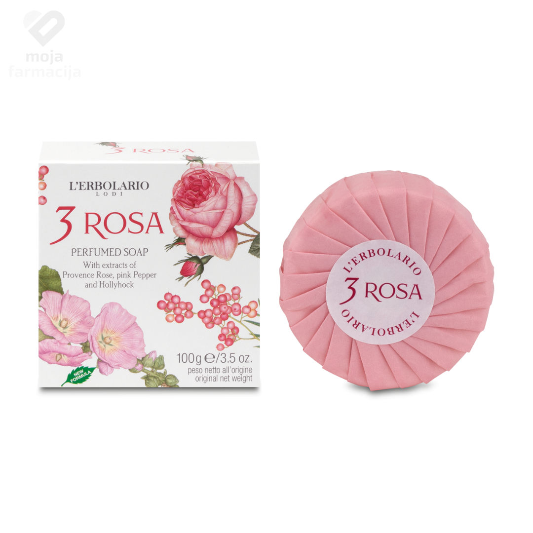 Slika proizvoda L'ERBOLARIO 3 Rosa sapun 100g iz online apoteke Moja Farmacija - BIH