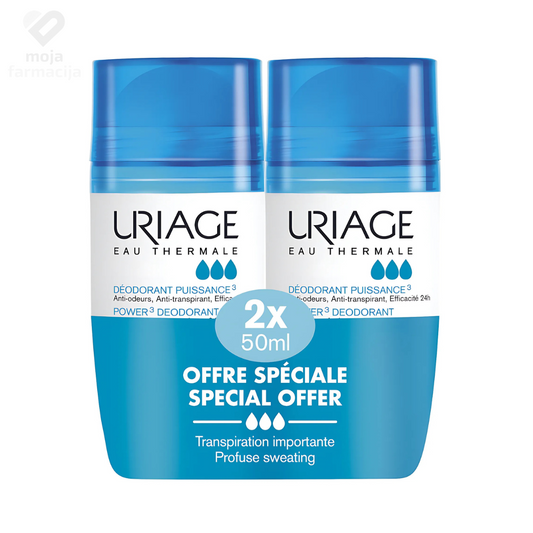URIAGE 3-Activ Roll-On Dezodorans 50ml DUOPACK