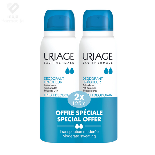 URIAGE Deodorant Fresh sprej 125ml DUOPACK