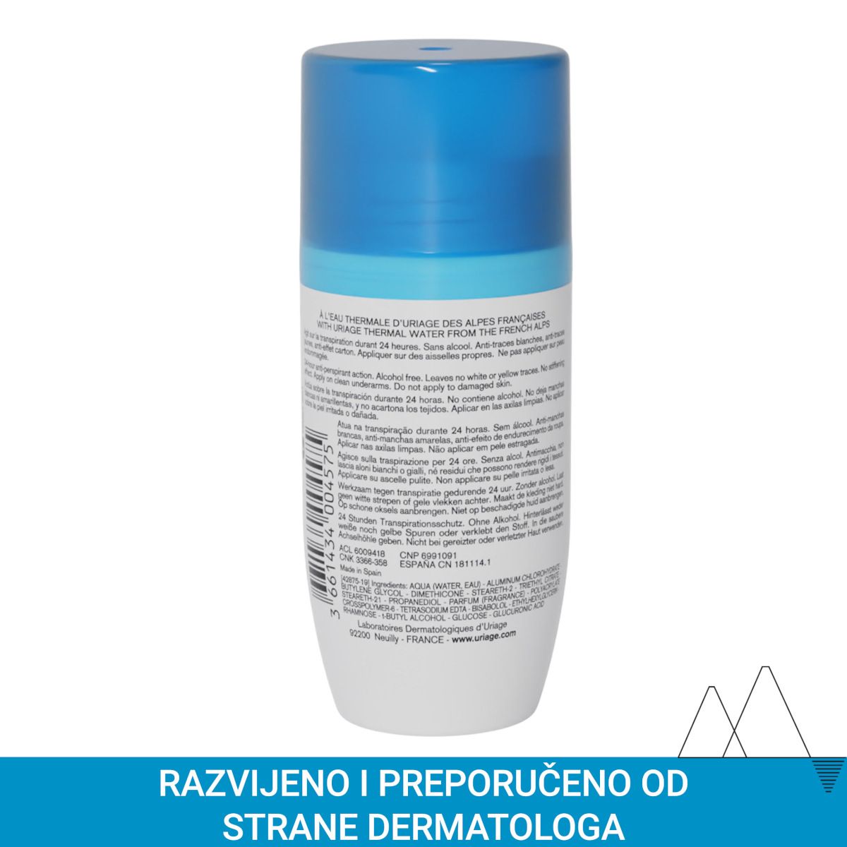 Slika proizvoda URIAGE Deodorant 3-Activ Roll-On 50ml iz online apoteke Moja Farmacija - BIH