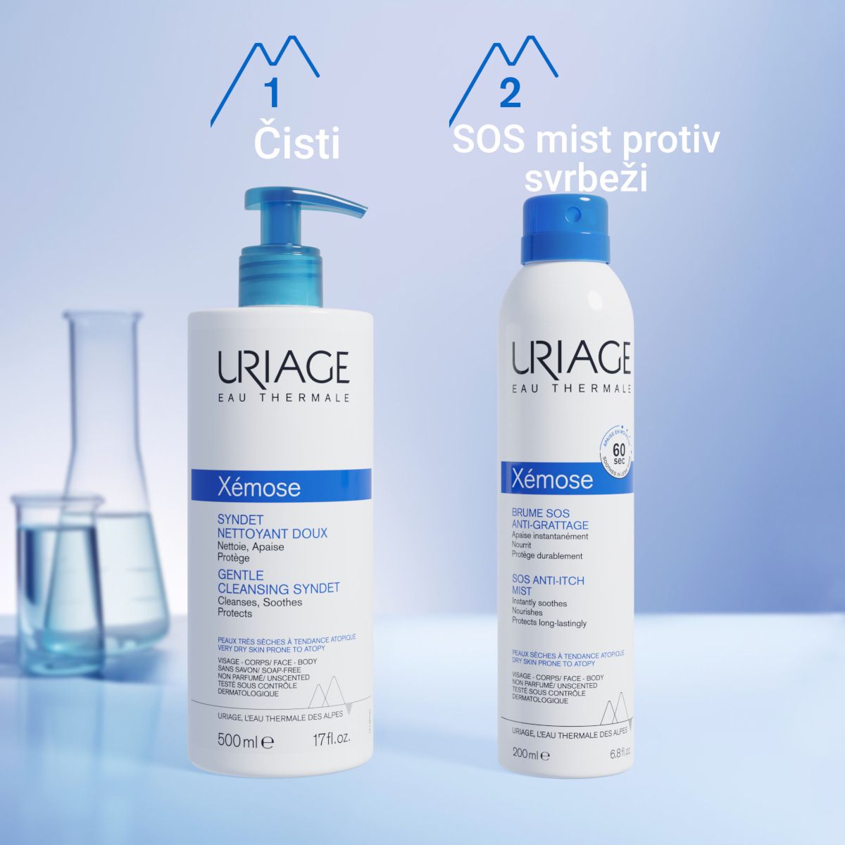 Slika proizvoda URIAGE Xemose SOS umirujući sprej protiv svrbeži iz online apoteke Moja Farmacija - BIH