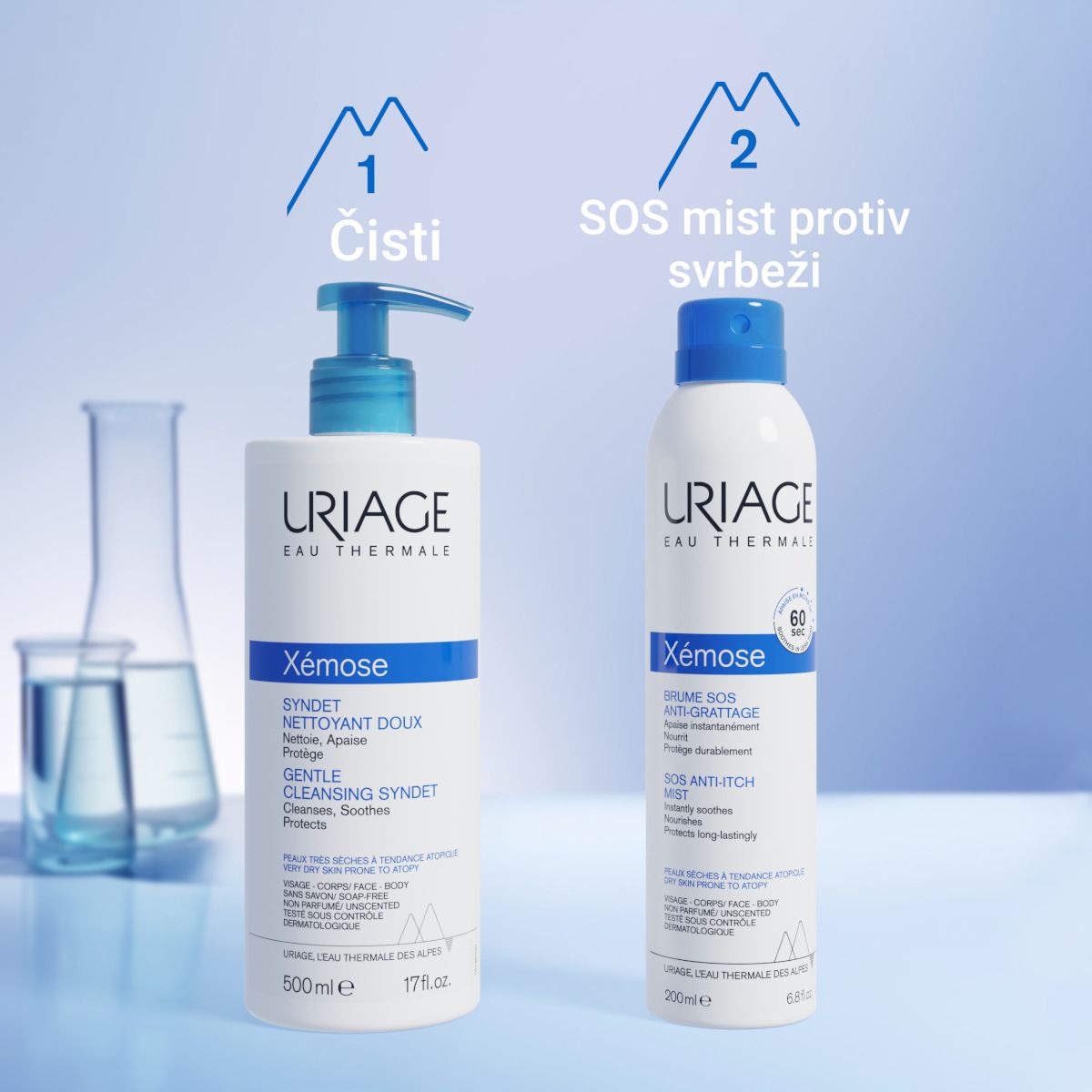 Slika proizvoda URIAGE Xemose tečni sindet 500ml iz online apoteke Moja Farmacija - BIH