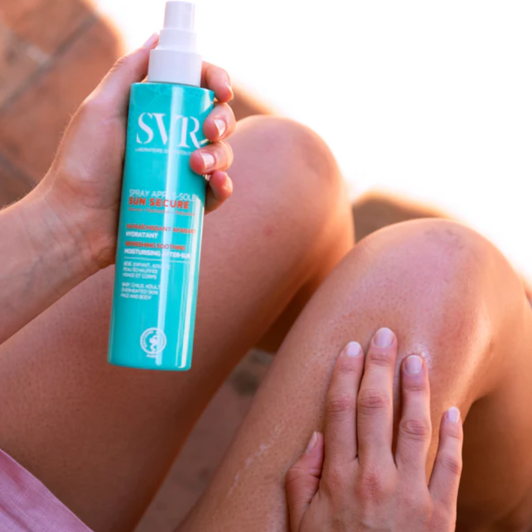 Slika proizvoda SVR Sun Secure Apres Soleil sprej za njegu kože nakon sunca 200ml iz online apoteke Moja Farmacija - BIH