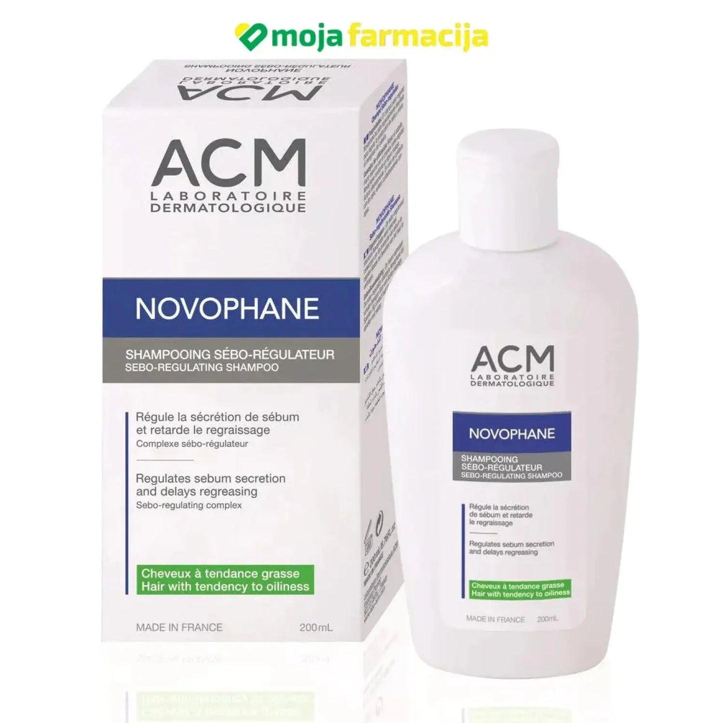 Slika proizvoda ACM Laboratoire seboregulatorni šampon iz online apoteke Moja Farmacija - BIH