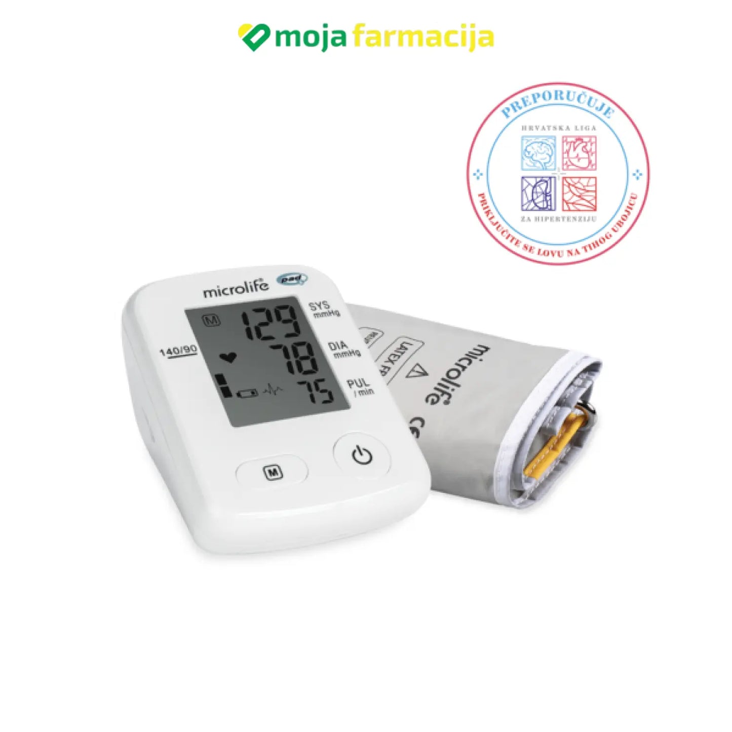 Slika proizvoda Aparat za mjerenje krvnog pritiska BP A2 classic MICROLIFE iz online apoteke Moja Farmacija - BIH
