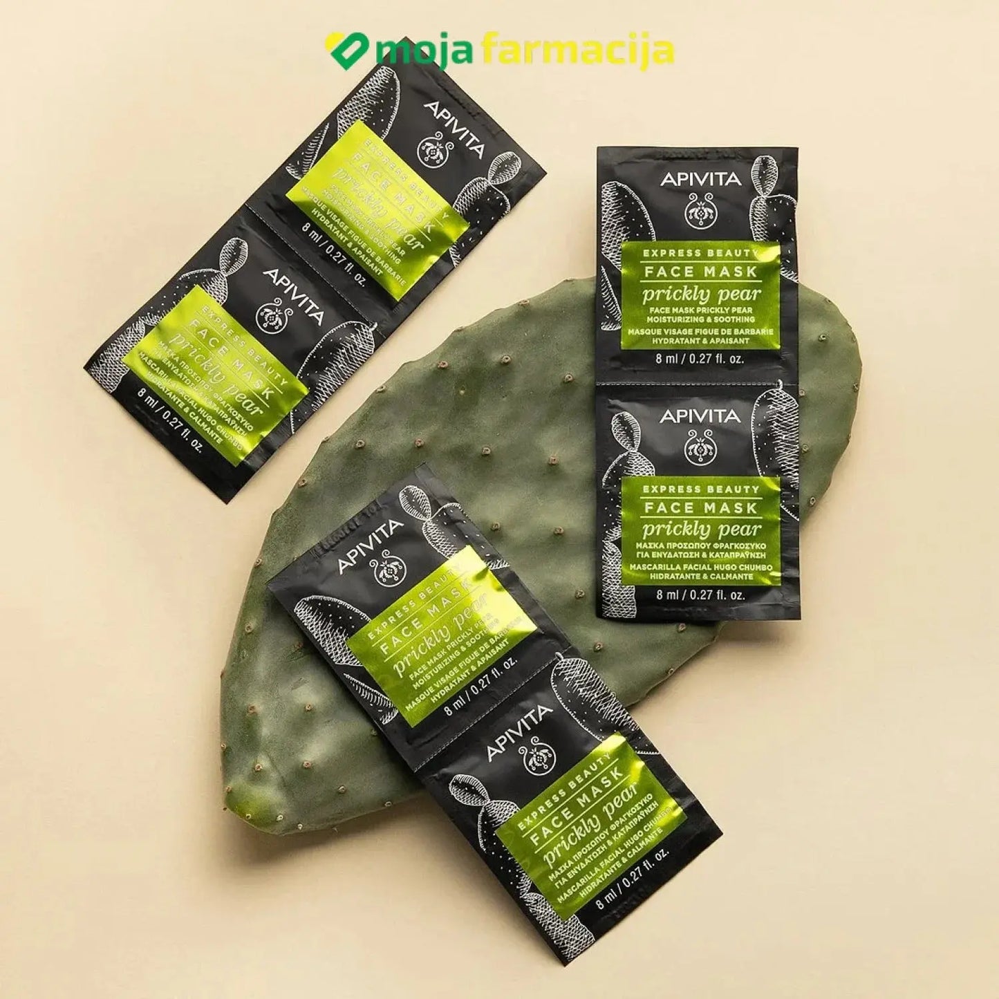 Slika proizvoda APIVITA Maska za lice indijska smokva/plod kaktusa iz online apoteke Moja Farmacija - BIH
