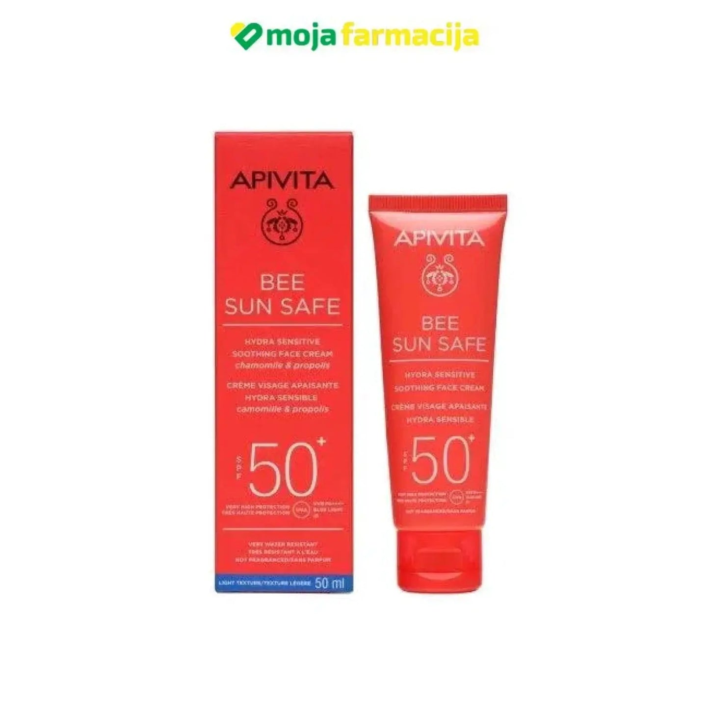 Slika proizvoda APIVITA Sun hydra krema SPF50 50ml iz online apoteke Moja Farmacija - BIH