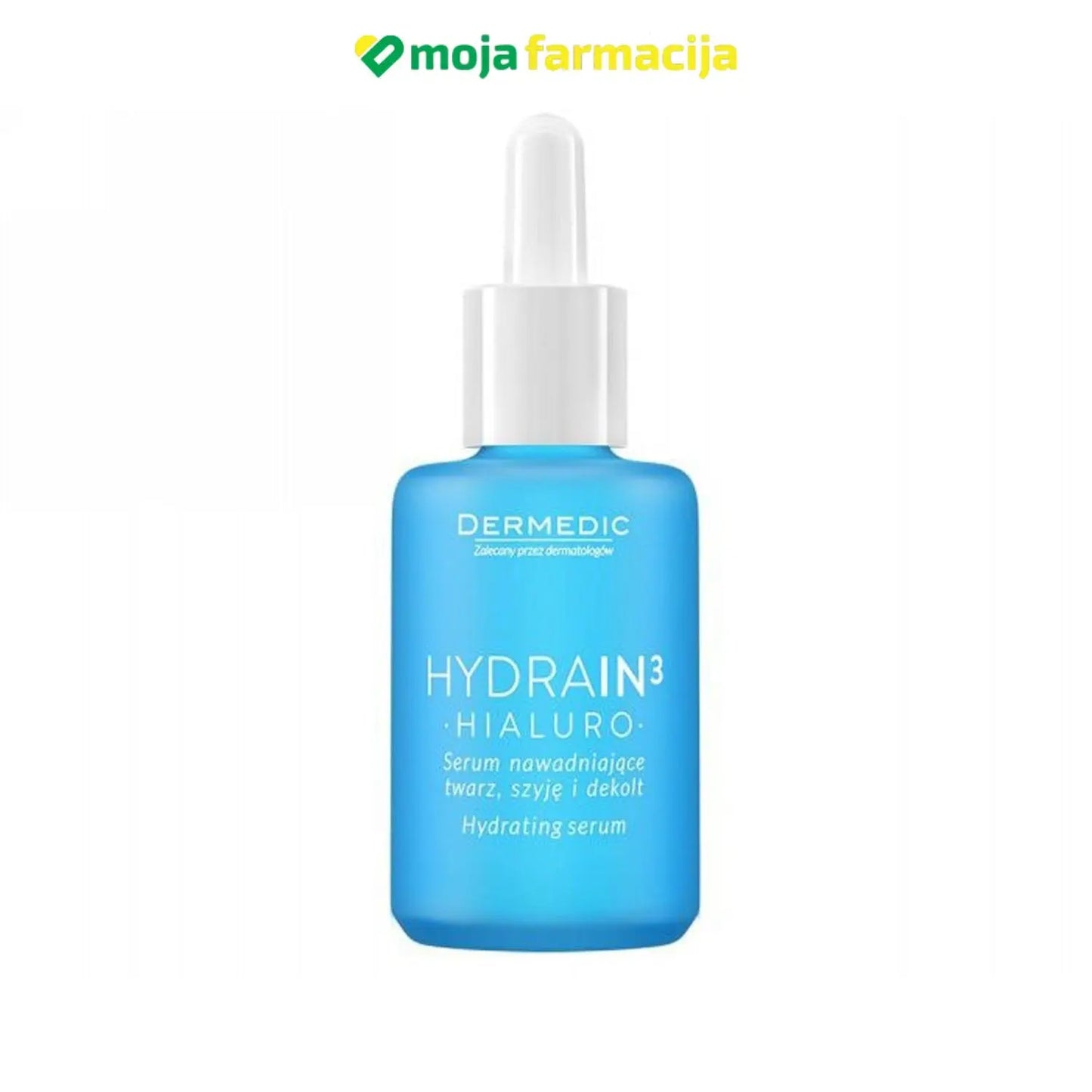 Slika proizvoda DERMEDIC Hydrain3 hidratantni serum za lice, vrat i dekolte iz online apoteke Moja Farmacija - BIH