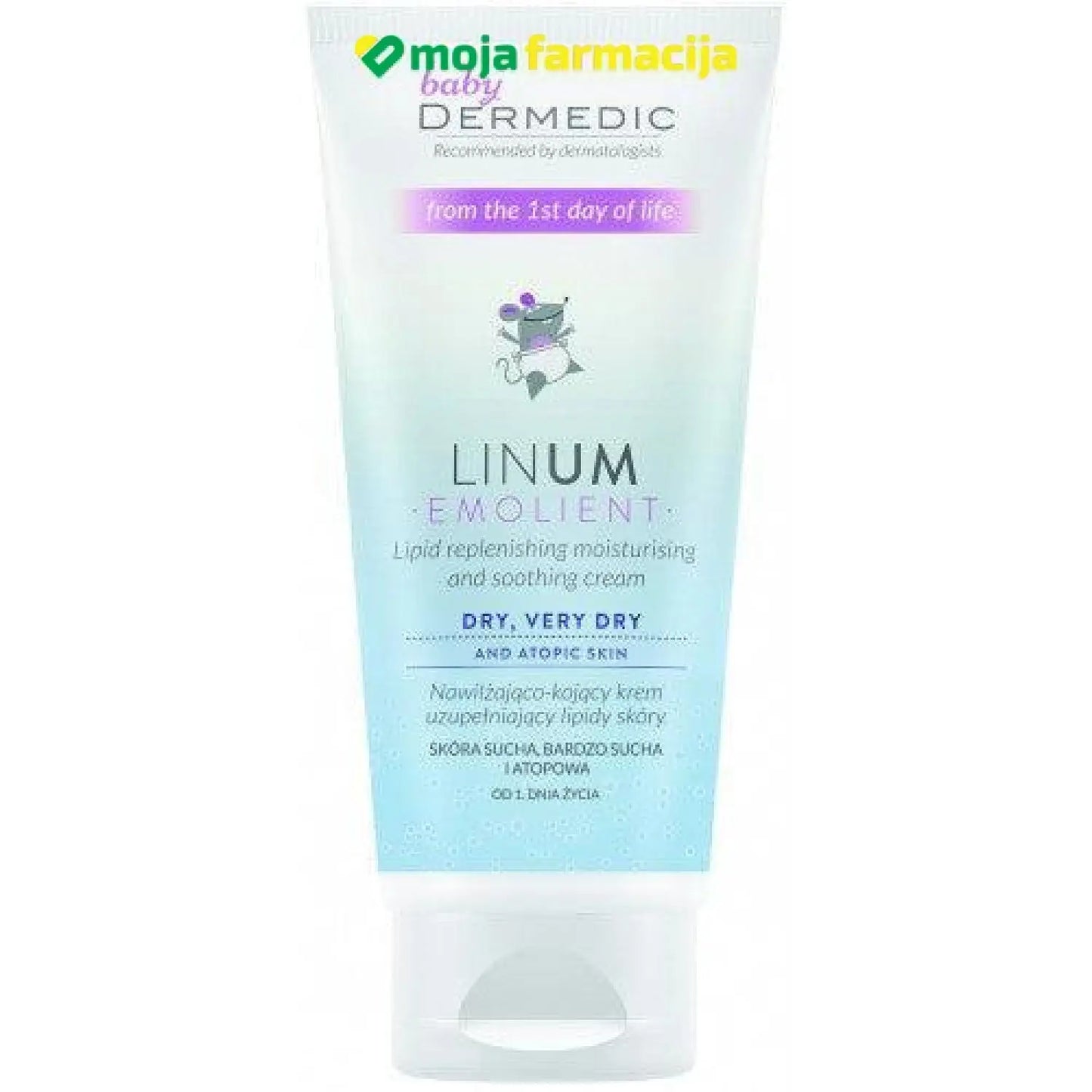 Slika proizvoda DERMEDIC Linum emollient baby hidratantna krema za nadopunu lipida 100ml iz online apoteke Moja Farmacija - BIH