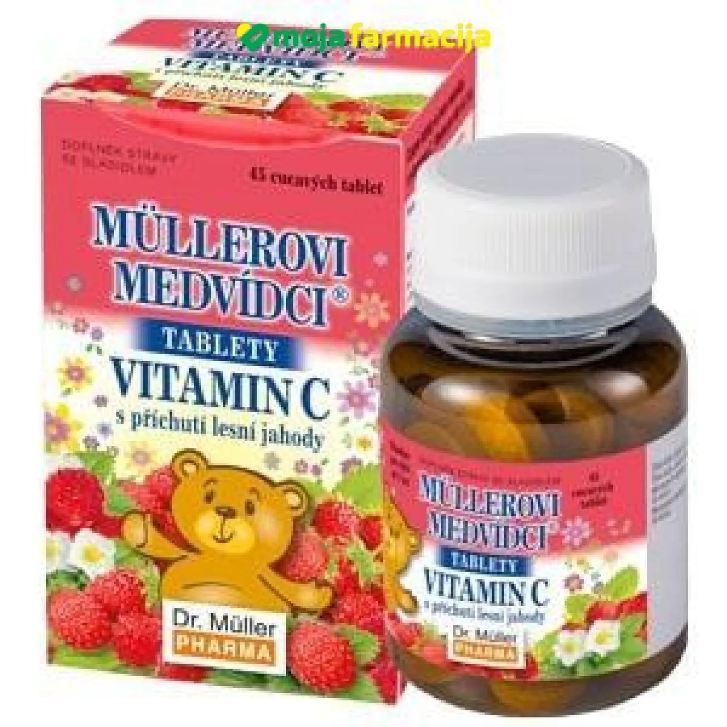 Slika proizvoda Dr.Muller medvjedići sa vitaminom C- jagoda iz online apoteke Moja Farmacija - BIH