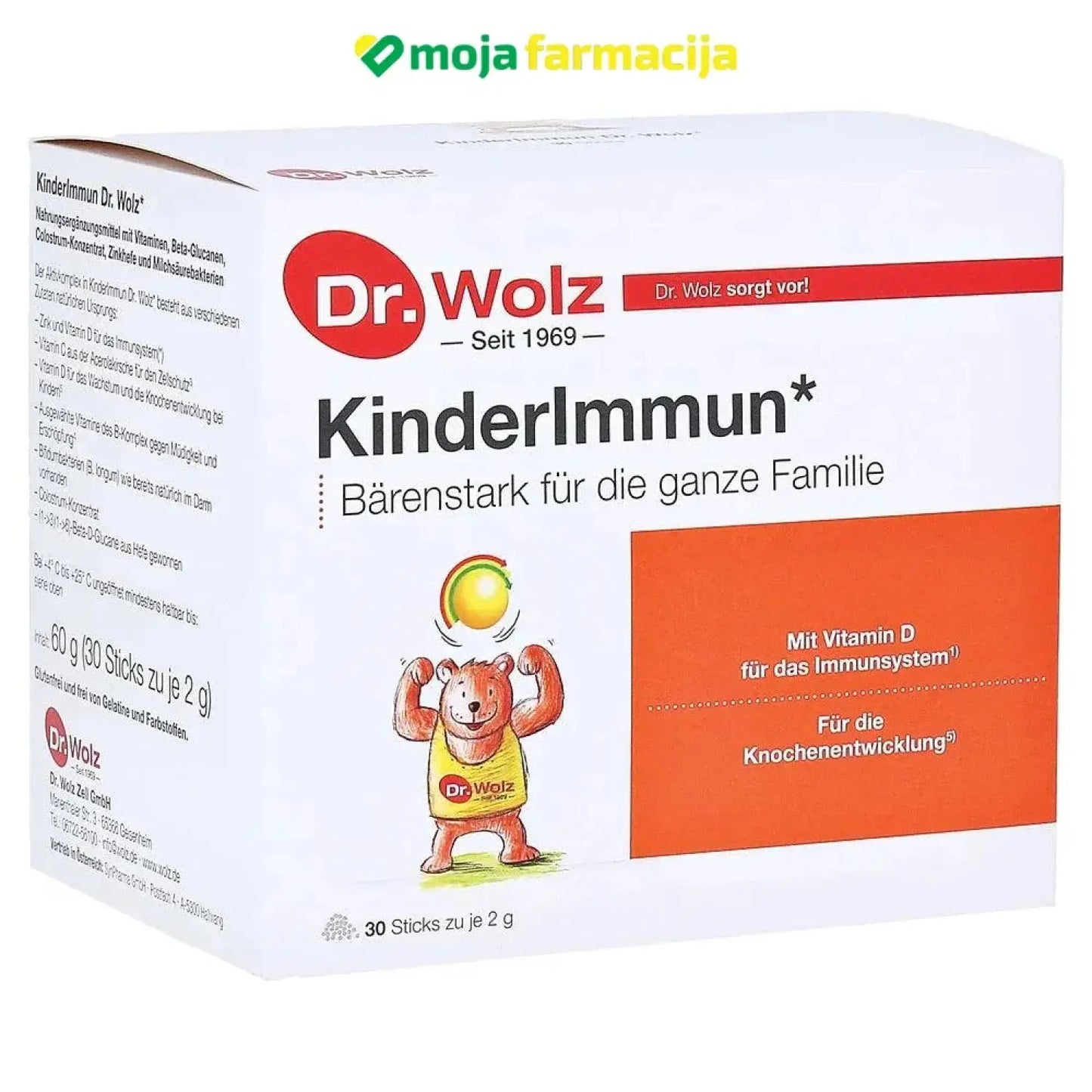 Slika proizvoda DR.WOLZ Kinderimmun vrećice iz online apoteke Moja Farmacija - BIH