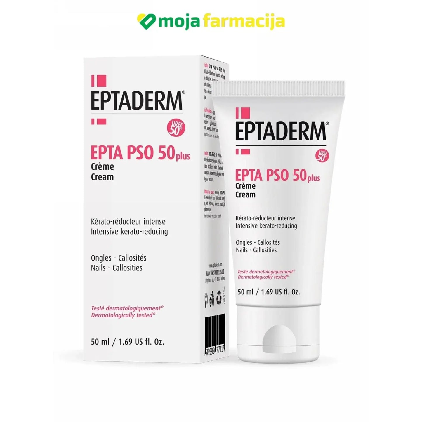 Slika proizvoda EPTADERM Epta PSO 50 plus krema iz online apoteke Moja Farmacija - BIH