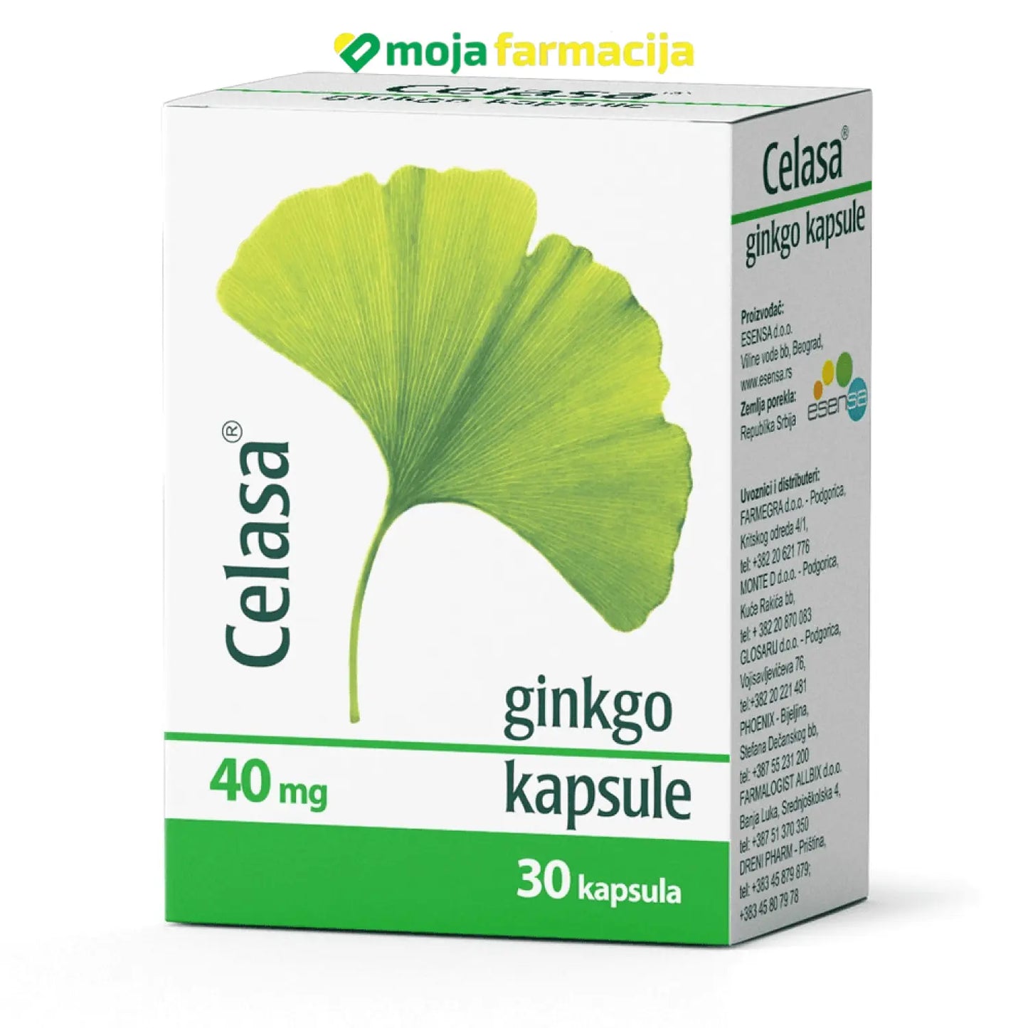 Slika proizvoda Ginkgo celasa 80mg iz online apoteke Moja Farmacija - BIH