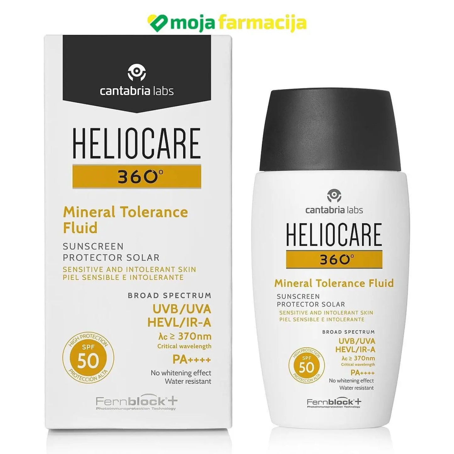 Slika proizvoda HELIOCARE 360 Mineral Tolerance Fluid SPF50 50ml iz online apoteke Moja Farmacija - BIH