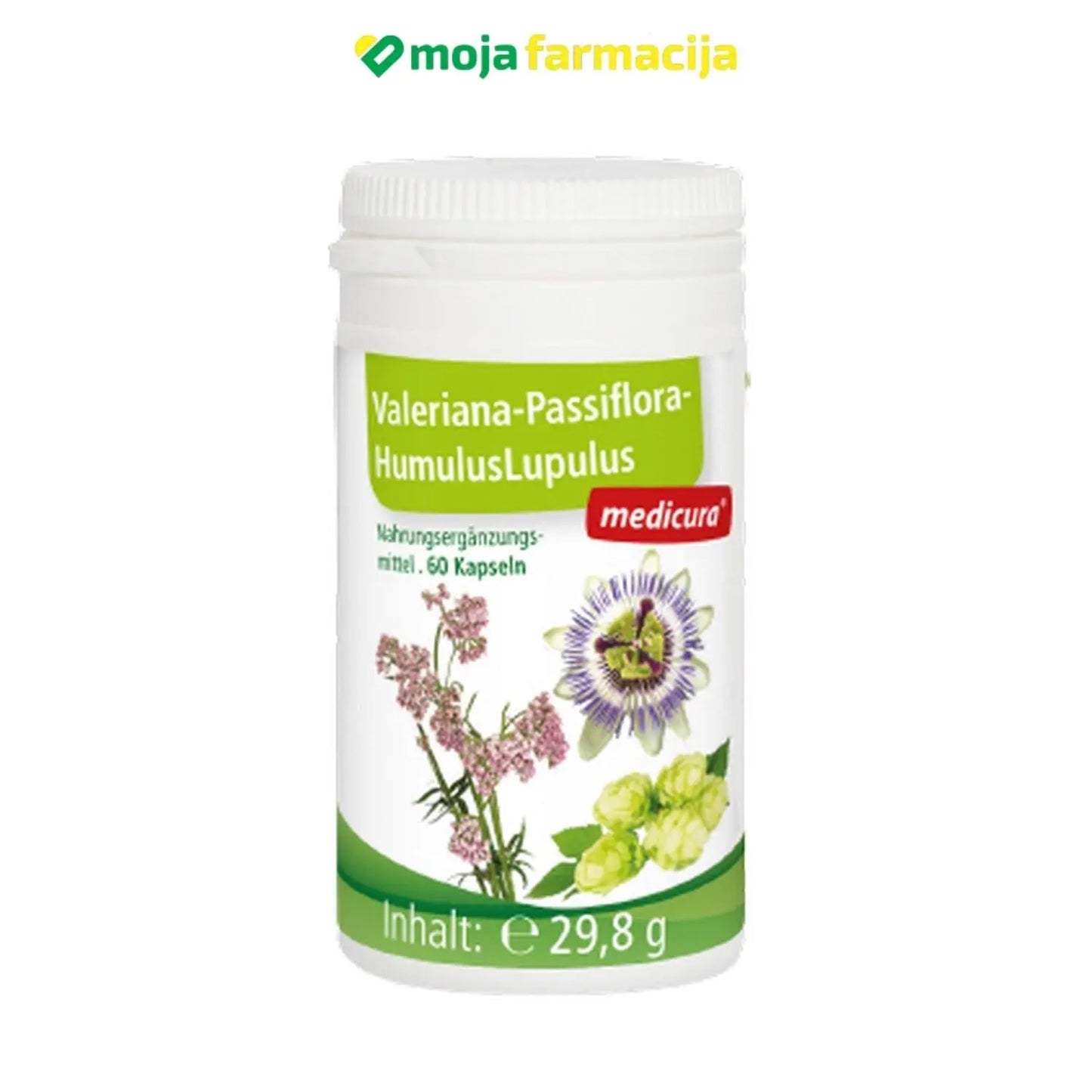 Slika proizvoda MEDICURA Valeriana+Pasiflora+Hmelj iz online apoteke Moja Farmacija - BIH