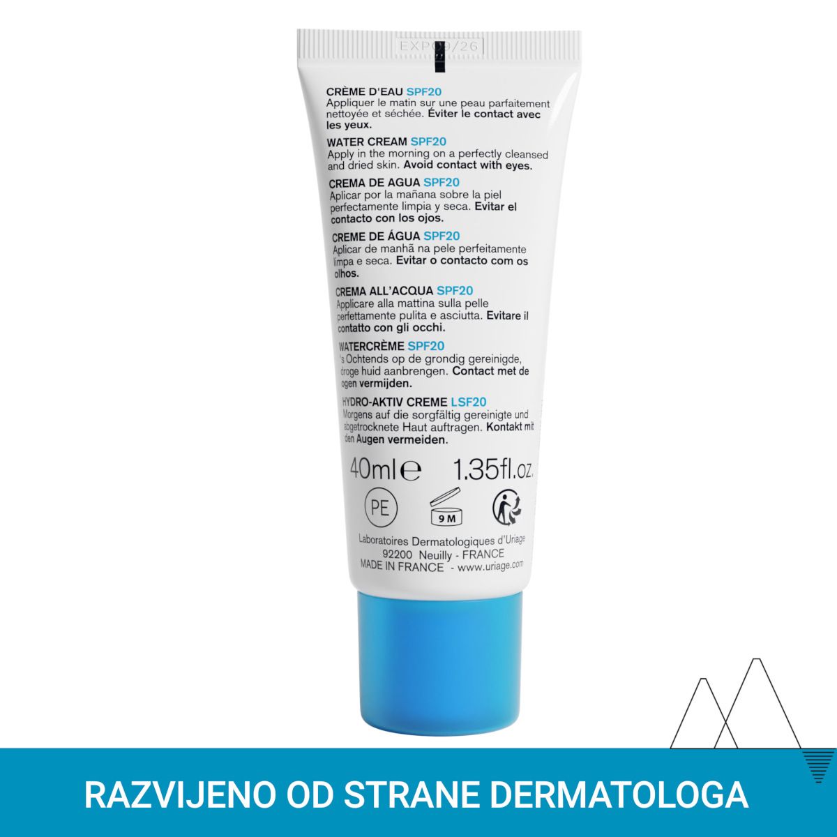 URIAGE Eau Thermale hidratantna krema SPF20