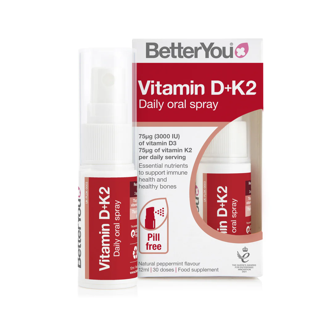 Slika proizvoda BetterYou Vitamin D 3000 IU + vitamin K2 oralni sprej 12ml iz online apoteke Moja Farmacija - BIH