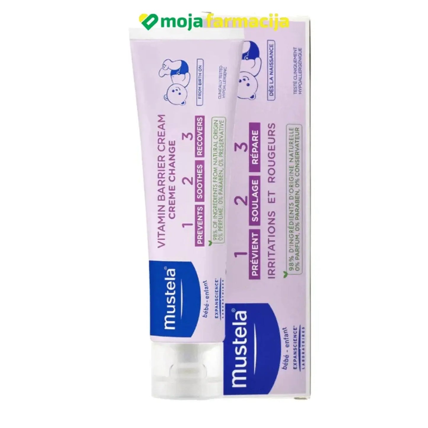 Slika proizvoda MUSTELA Zaštitna vitaminska krema 1-2-3 iz online apoteke Moja Farmacija - BIH