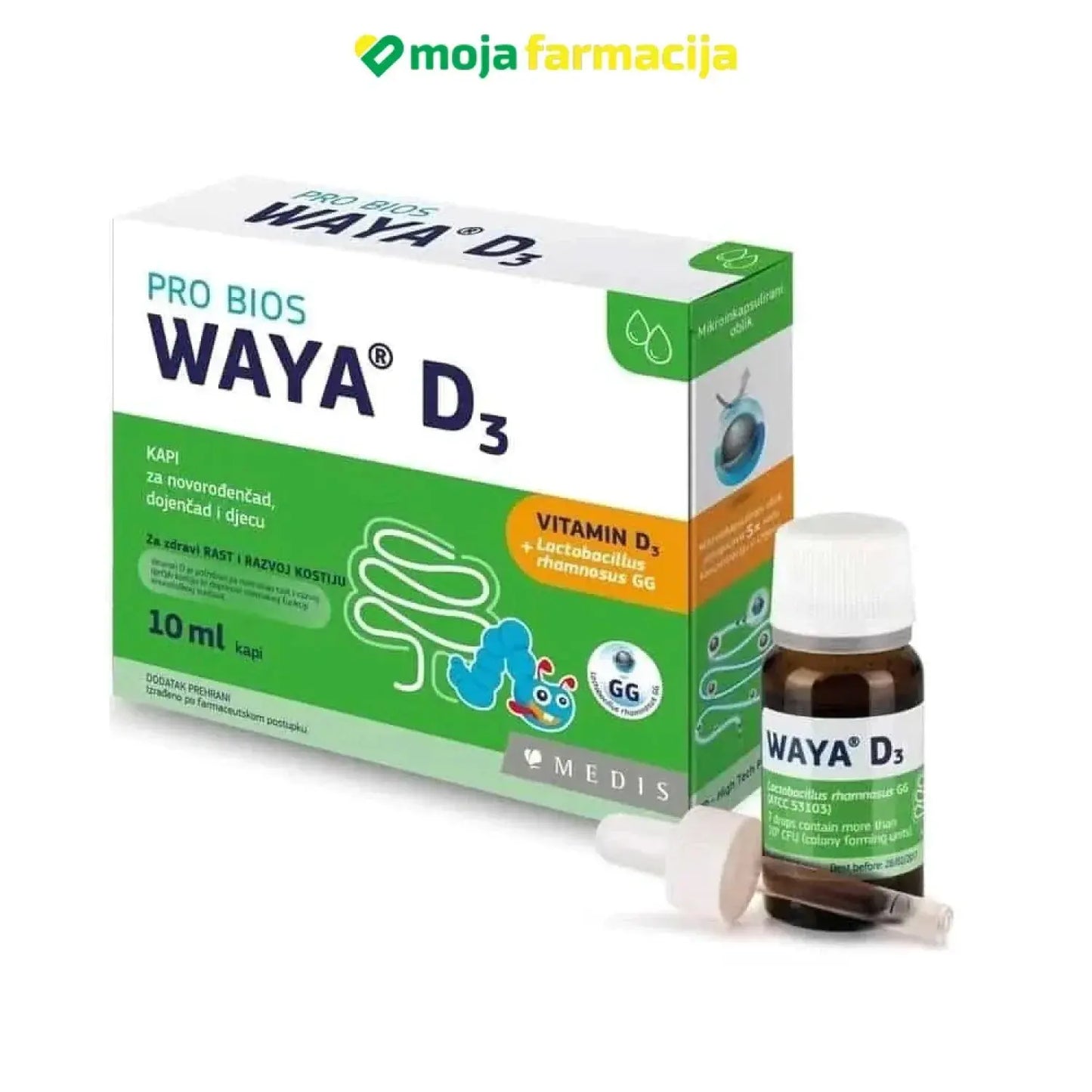 Slika proizvoda Waya D3 kapi MEDIS iz online apoteke Moja Farmacija - BIH