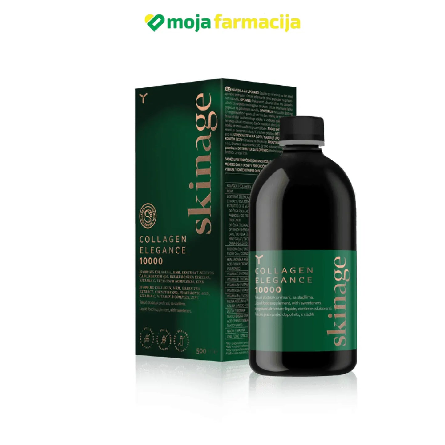 Slika proizvoda YASENKA Skinage collagen elegance 10000 iz online apoteke Moja Farmacija - BIH