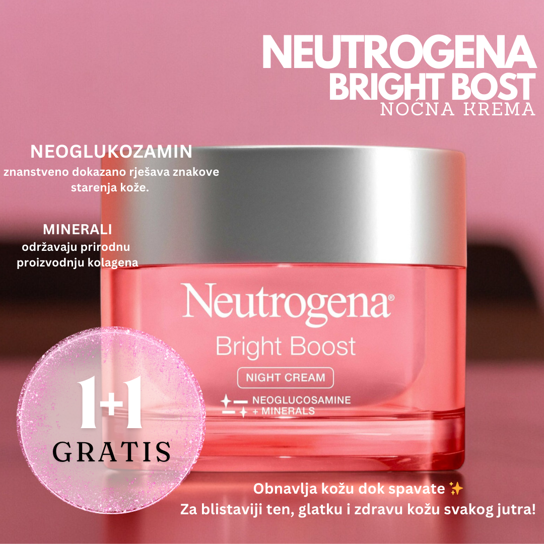 Slika proizvoda NEUTROGENA Bright Boost noćna krema 1+1 GRATIS iz online apoteke Moja Farmacija - BIH