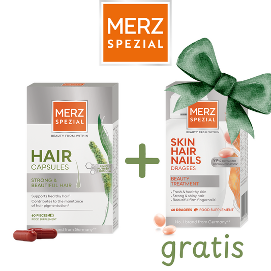 Slika proizvoda MERZ Hair kapsule + MERZ Spezial Skin Hair Nails GRATIS iz online apoteke Moja Farmacija - BIH