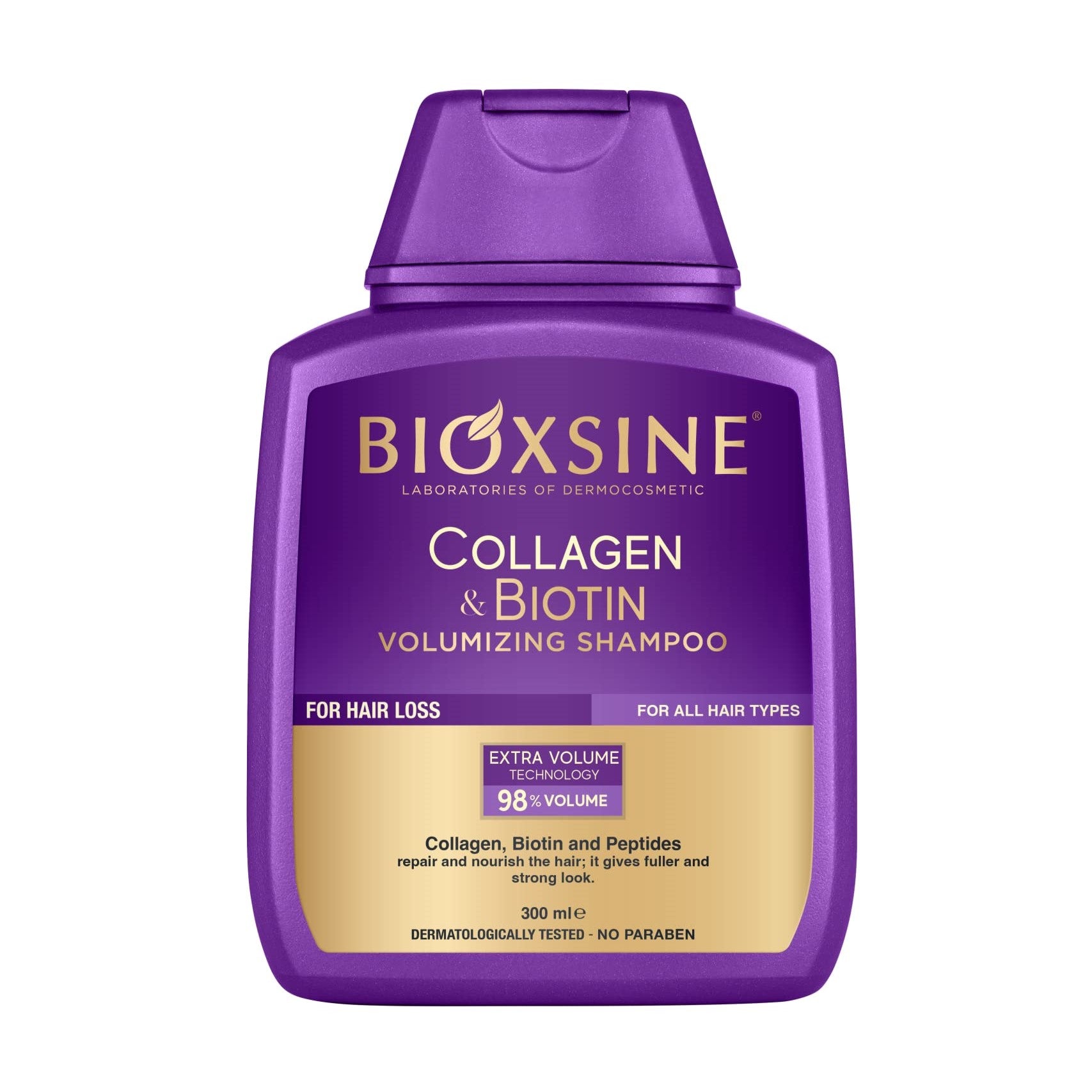 Slika proizvoda BIOXSINE Collagen & Biotin voluminizirajući šampon 300ml iz online apoteke Moja Farmacija - BIH