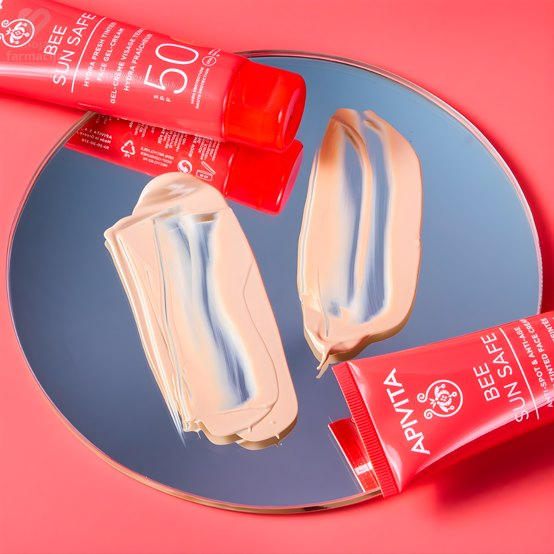 APIVITA Bee Sun Safe Anti-Spot & Anti-Age Defense tonirana krema za lice SPF50 50 ml