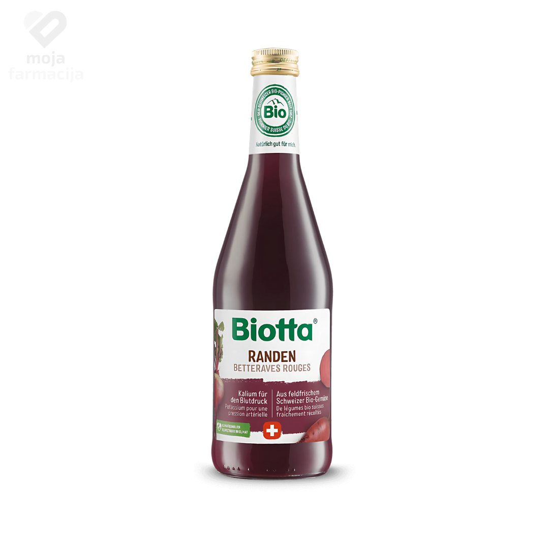 Slika proizvoda BIOTTA Sok cvekla 500ml iz online apoteke Moja Farmacija - BIH