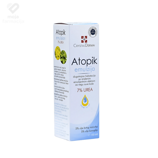 CRYSTAL DERMA Atopik emulzija 7% urea 150ml