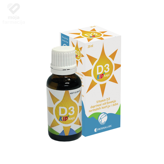 Slika proizvoda D3 Kid 200 IU oralne kapi 10ml iz online apoteke Moja Farmacija - BIH
