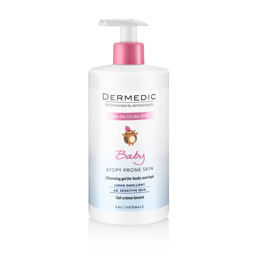 Slika proizvoda DERMEDIC Baby atopy prone skin/čisteći gel za tijelo i kosu 500ml iz online apoteke Moja Farmacija - BIH