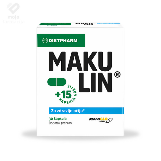 Slika proizvoda DIETPHARM Makulin kapsule iz online apoteke Moja Farmacija - BIH