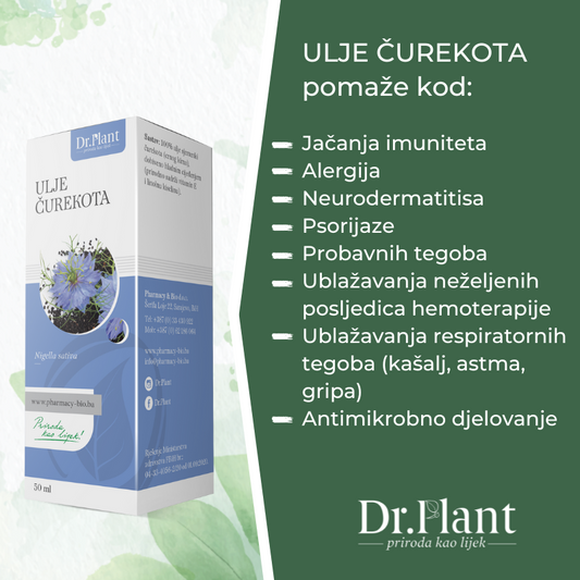 Dr. PLANT Ulje čurekota (Nigela sativa)