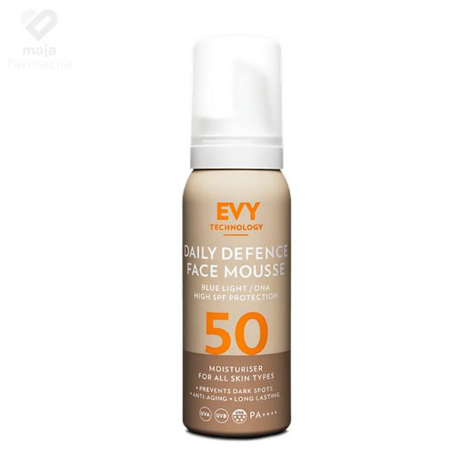 EVY Daily Defence Face Mousse SPF50 anti age 75ml