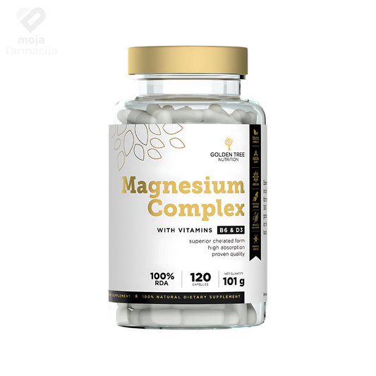 GOLDEN TREE Magnesium Complex 120 kapsula