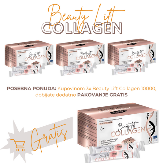 Slika proizvoda APIPHARMA Beauty Lift Collagen lntense 10000 posebna ponuda: 3+1 GRATIS iz online apoteke Moja Farmacija - BIH