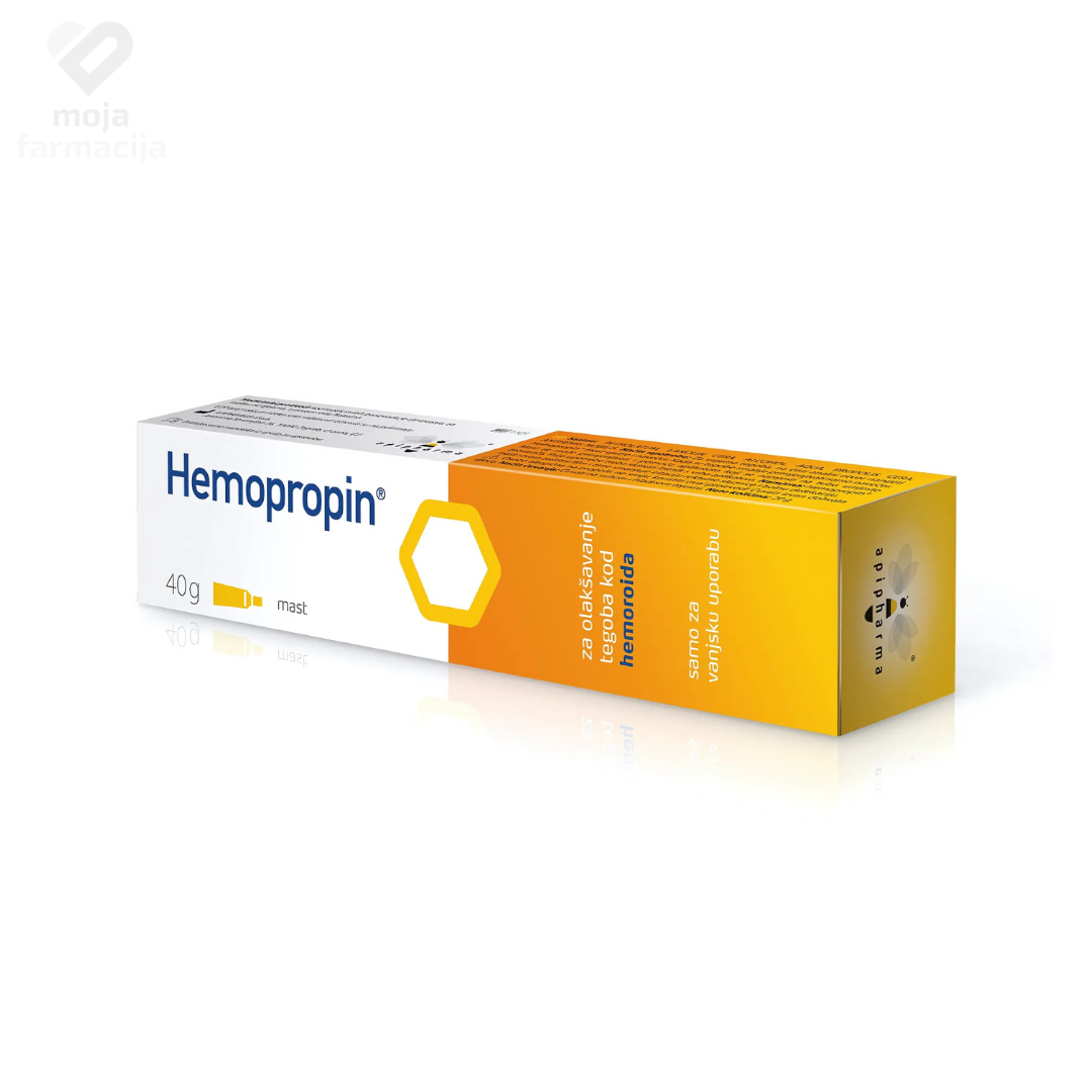 Slika proizvoda Hemopropin mast za olakšavanje tegoba kod hemoroida 40g iz online apoteke Moja Farmacija - BIH