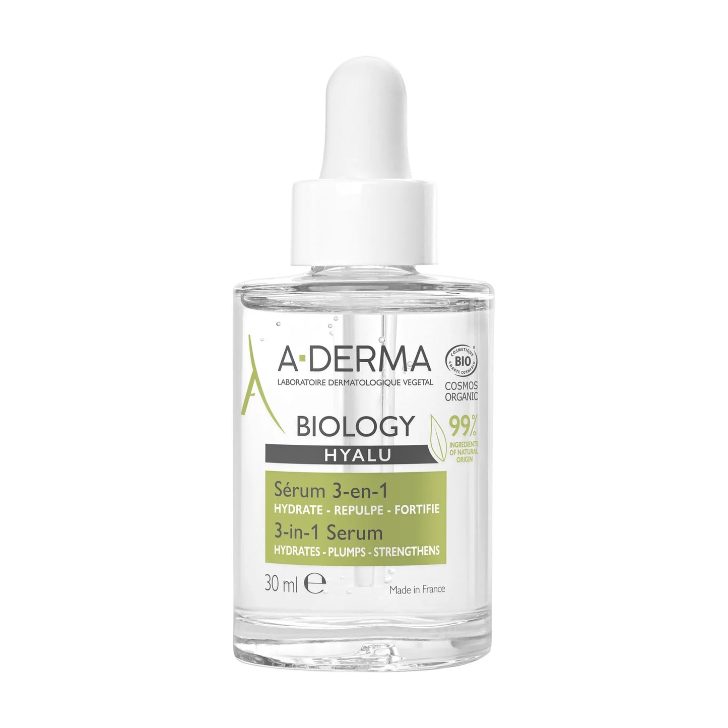 Slika proizvoda A-DERMA Biology Hyalu serum 3u1 30ml iz online apoteke Moja Farmacija - BIH