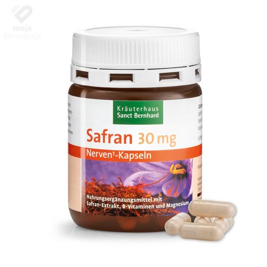 KRAUTERHAUS Šafran kapsule za nervni sistem 30mg