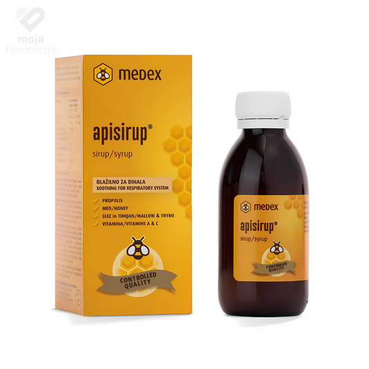 Slika proizvoda MEDEX Apisirup kod prehlade, gripe i kašlja 140ml iz online apoteke Moja Farmacija - BIH