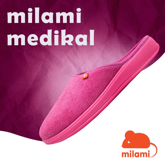 MILAMI Medical kućne papuče roze