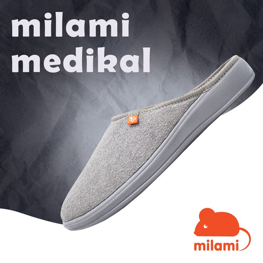 MILAMI Medical kućne papuče sive
