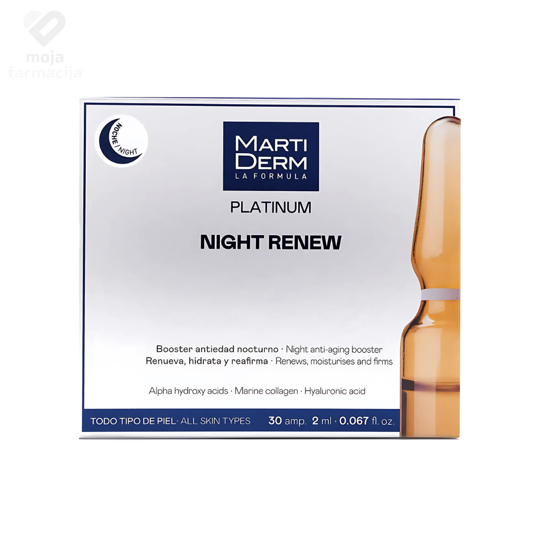 MartiDerm Platinum Night Renew ampule
