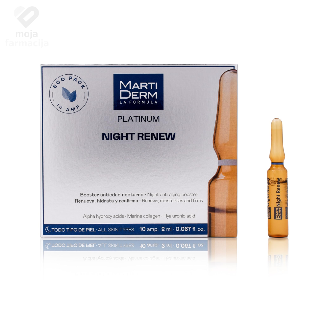 MartiDerm Platinum Night Renew ampule