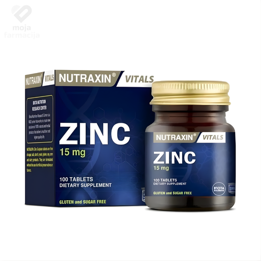 NUTRAXIN Zinc tablete 15 mg